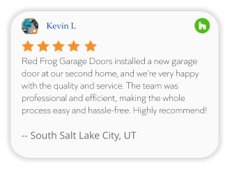 Kevin L Red Frog Garage Doors installed a new garage door at our second home, and we’re very happy with the quality and service. The team was professional and efficient, making the whole process easy and hassle-free. Highly recommend!  -- South Salt Lake City, UT